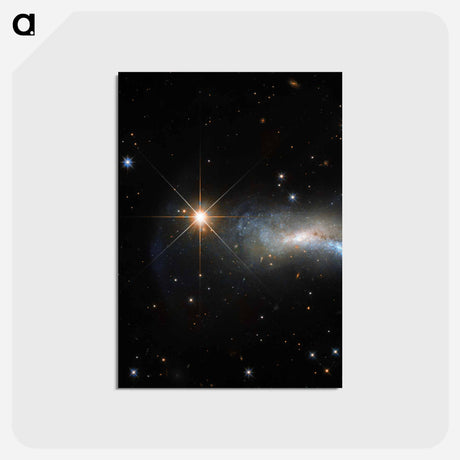 アートポストカード-NGC 7250: Starburst Galaxy
 - ハッブル画像 Postcard.
