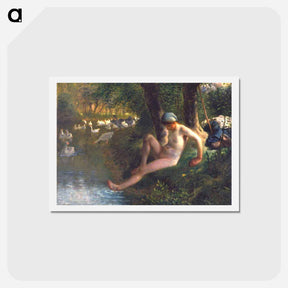 アートポストカード-The Goose Girl - ジャン フランソワ ミレー Postcard.