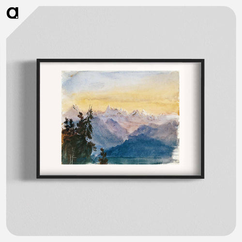 View from Mount Pilatus - ジョン シンガー サージェント Poster.