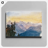 View from Mount Pilatus - ジョン シンガー サージェント Canvas.