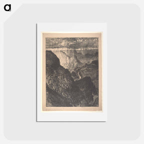 アートポストカード-Storm in the Canyon
 - ジョセフ ペネル Postcard.