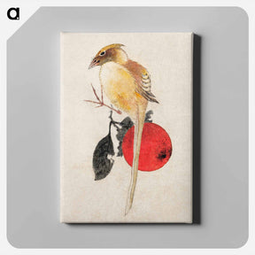 アートパネル-Katsushika Hokusai's bird - 葛飾 北斎 Canvas.