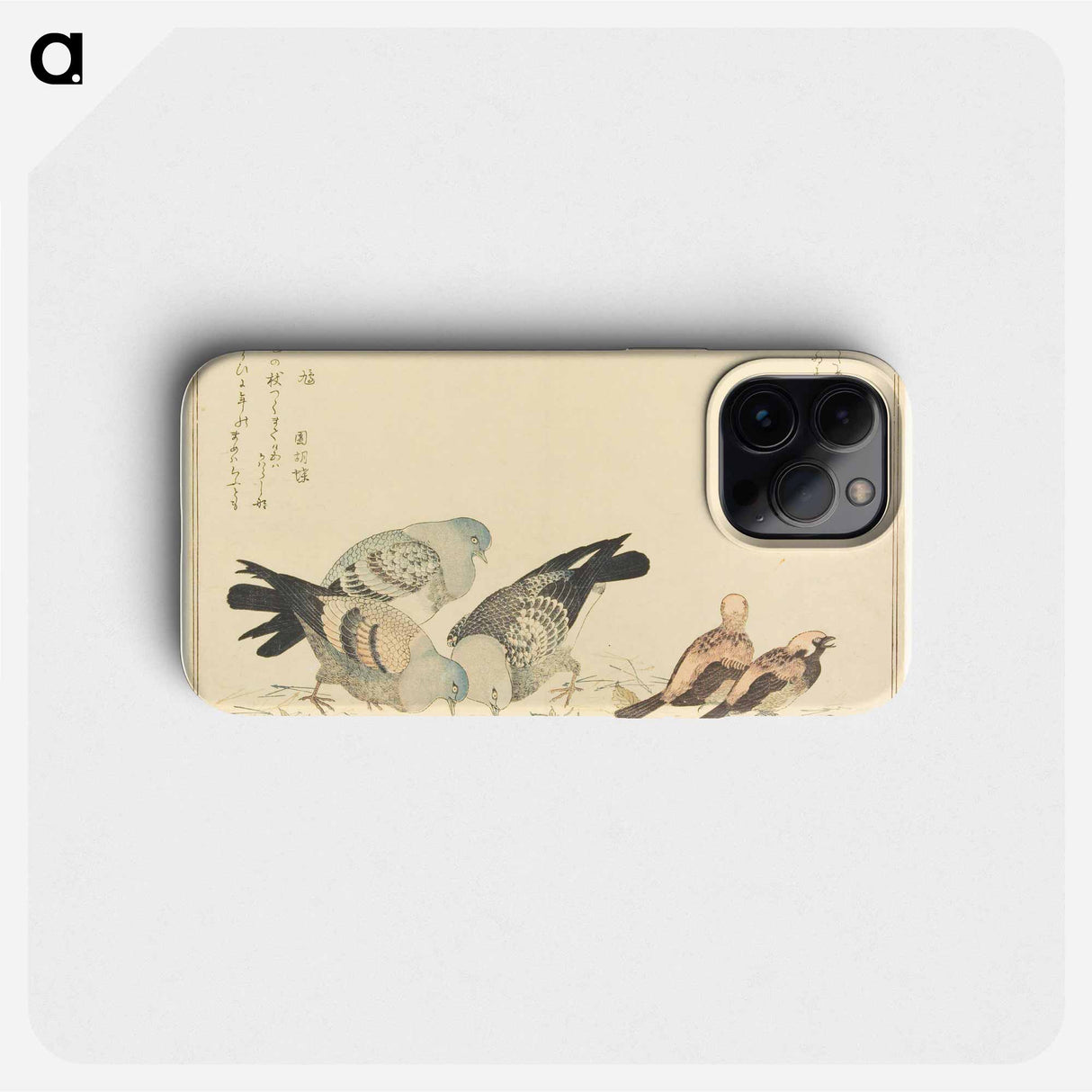 Double page from a illustrated book - 喜多川 歌麿 Phone Case.