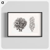 Two studies of a vases of flowers - Leo Gerstel Poster.