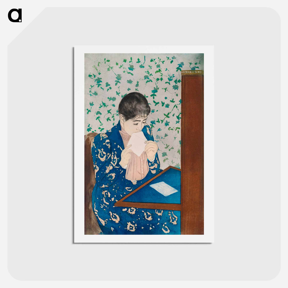 アートポストカード-The Letter - メアリー カサット Postcard.