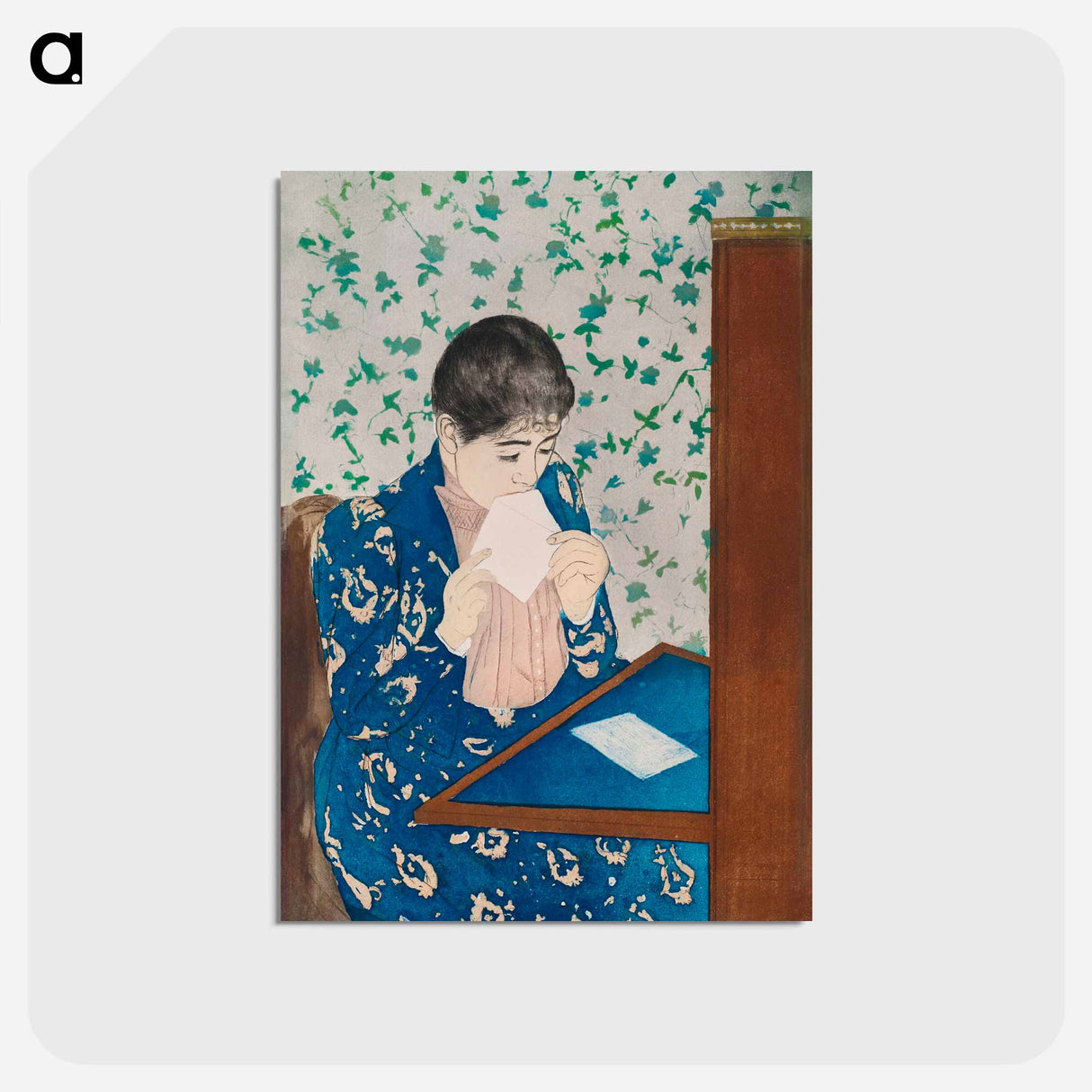 アートポストカード-The Letter - メアリー カサット Postcard.