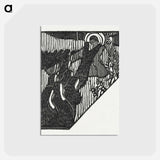 アートポストカード-Crucifixion of Christ and Nuns - モーリス ドニ Postcard.