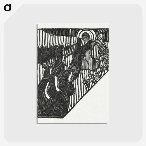 Crucifixion of Christ and Nuns - モーリス ドニ Postcard.