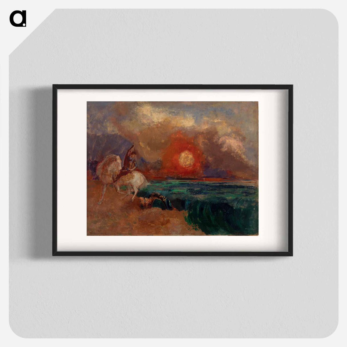 Saint George and the Dragon - Odilon Redon Poster.