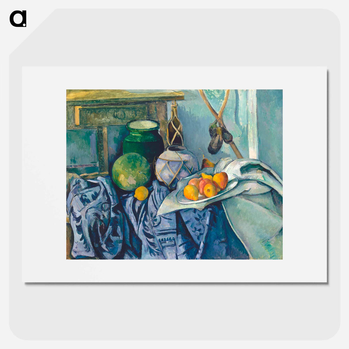 Still Life with Apples - Paul Cezanne Poster.