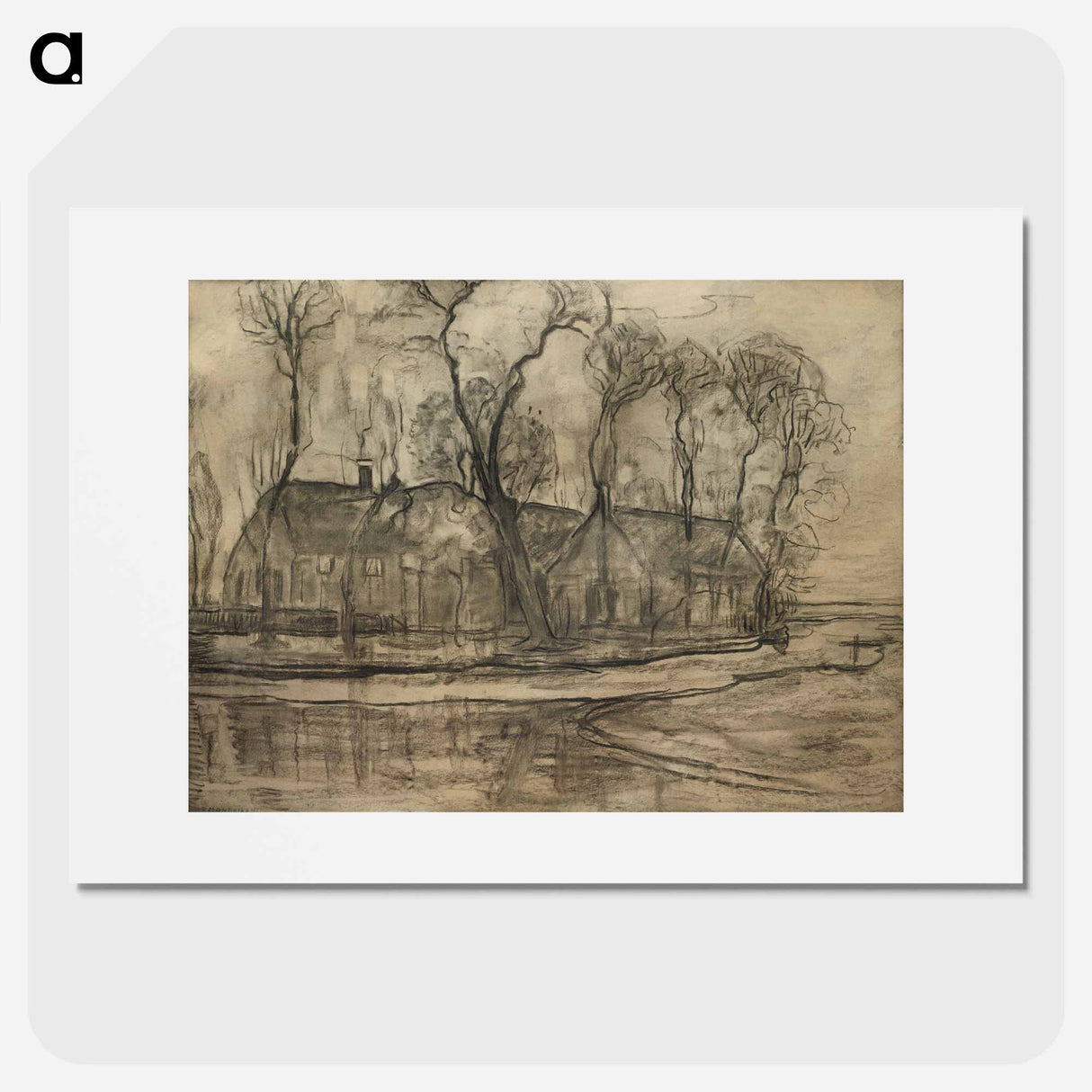 Farm Near Duivendrecht, The Sea - Piet Mondrian Poster.