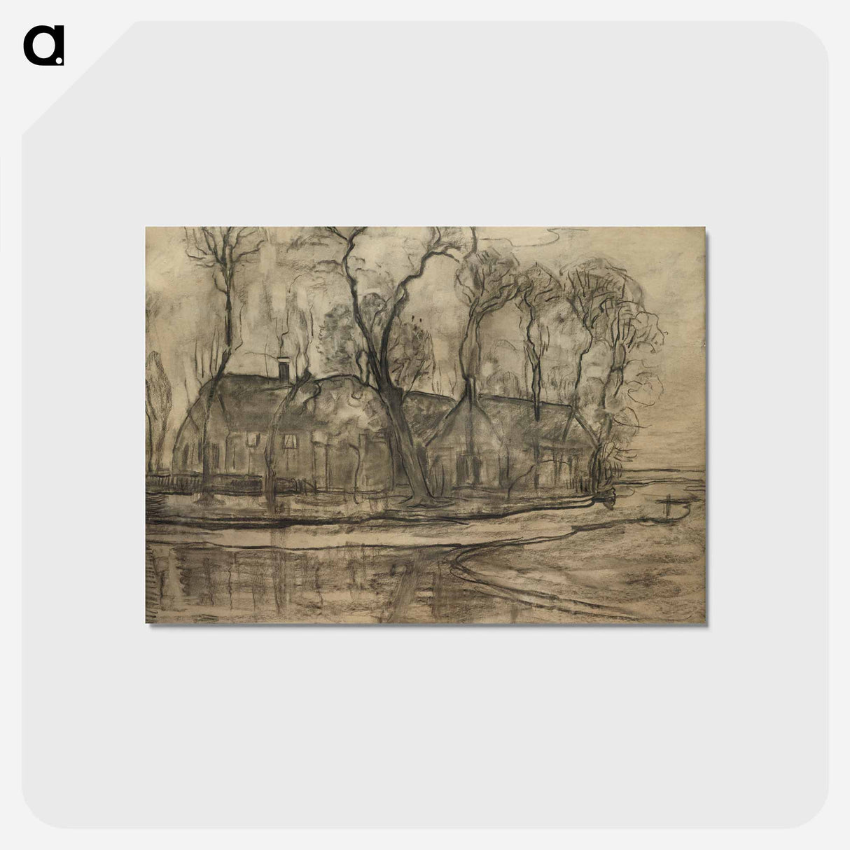 Farm Near Duivendrecht, The Sea - ピエト モンドリアン Postcard.