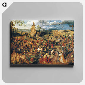 アートパネル-The Procession to Calvary - ピーター ブリューゲル Canvas.