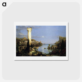 アートポストカード-The Course of Empire: Desolation - トーマス コール Postcard.