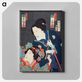 アートパネル-Ichiban Norime Iki no Sashimono - 豊原 国周 Canvas.