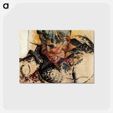 アートポストカード-Abstract Dimensions - ウンベルト ボッチョーニ  Postcard.