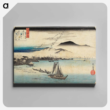 アートパネル-Descending Geese at Katada
 - 歌川 広重 Canvas.