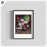 Vase with Carnations - フィンセント ファン ゴッホ Poster.