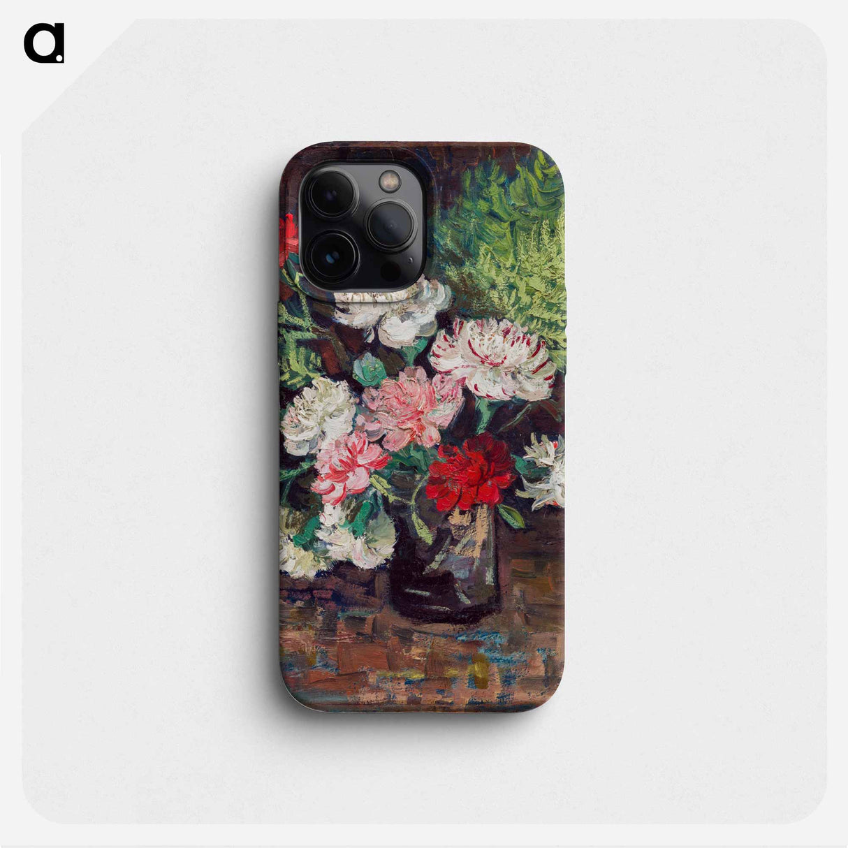 Vase with Carnations - フィンセント ファン ゴッホ Phone Case.