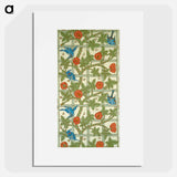 Wallpaper Sheet from a Set of Ten Wallpaper Sheets - William Morris Poster.