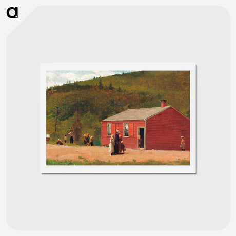 アートポストカード-School Time - ウィンスロー ホーマー Postcard.