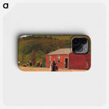 School Time - Winslow Homer Phone Case.