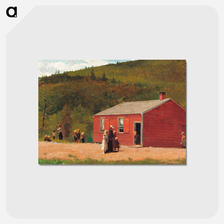 アートポストカード-School Time - ウィンスロー ホーマー Postcard.