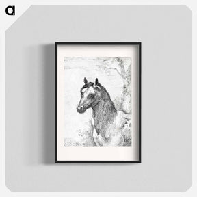 アートポスター-Head of a horse - アールト シューマン Poster.
