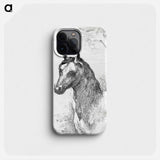 Head of a horse - アールト シューマン Phone Case.