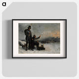 Scene from the finnish war - アルバート エーデルフェルト Poster.