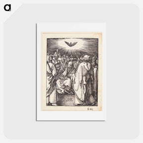 アートポストカード-The Holy Spirit appears on Pentecost - アルブレヒト デューラー Postcard.