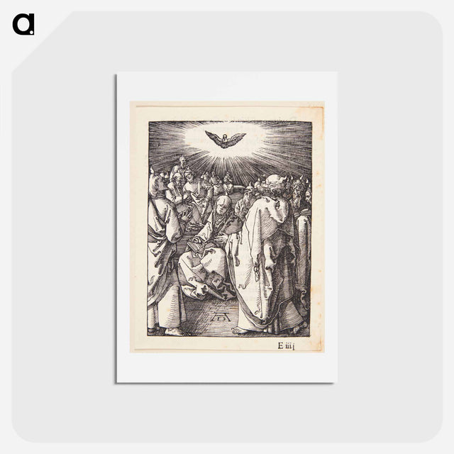 アートポストカード-The Holy Spirit appears on Pentecost - アルブレヒト デューラー Postcard.