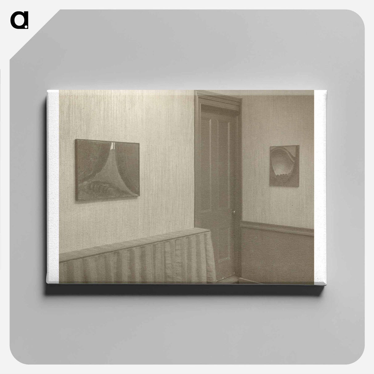 Room to Right - Wall to left looking straight ahead - アルフレッド スティーグリッツ Canvas.