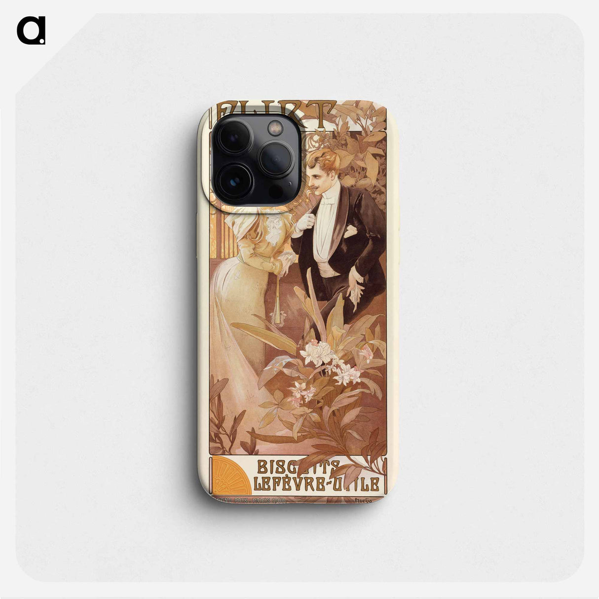 Flirt - Alphonse Mucha Phone Case.