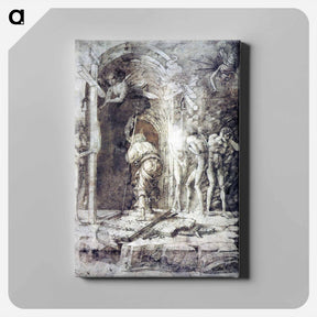 アートパネル-The Descent into Hell - アンドレア マンテーニャ Canvas.