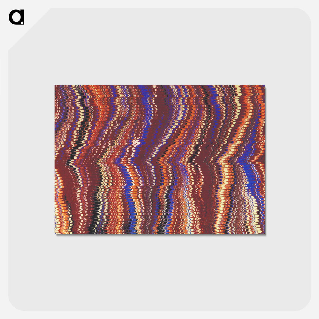 アートポストカード-Glitch Pattern Background
 - 大英図書館 Postcard.