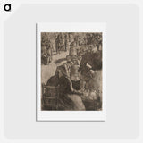 アートポストカード-Marché aux Legumes à Pointoise - カミーユ ピサロ Postcard.