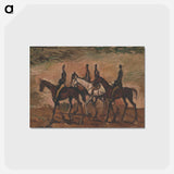 アートポストカード-Horse Patrol
 - シプリアン マジェルニク Postcard.
