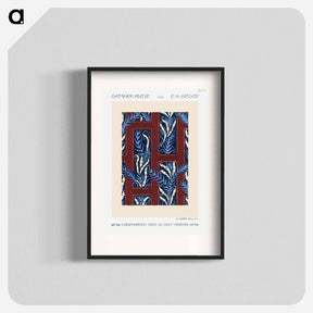アートポスター-Fern pochoir pattern in Art Deco oriental style - E.A.セギー Poster.