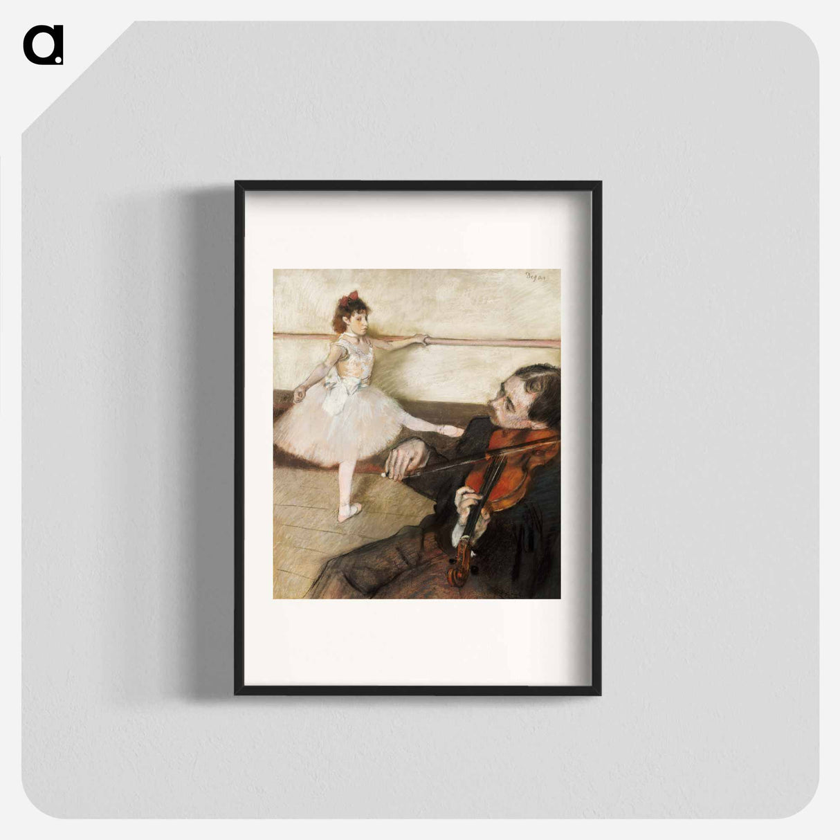 The Dance Lesson - Edgar Degas Poster.