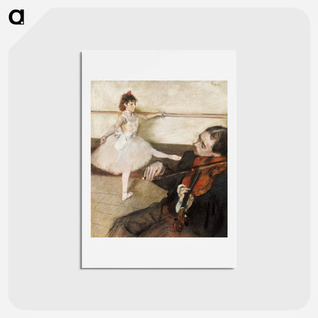 アートポストカード-The Dance Lesson - エドガー ドガ Postcard.