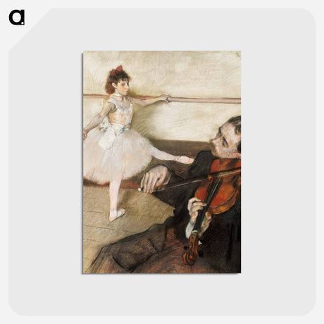 アートポストカード-The Dance Lesson - エドガー ドガ Postcard.