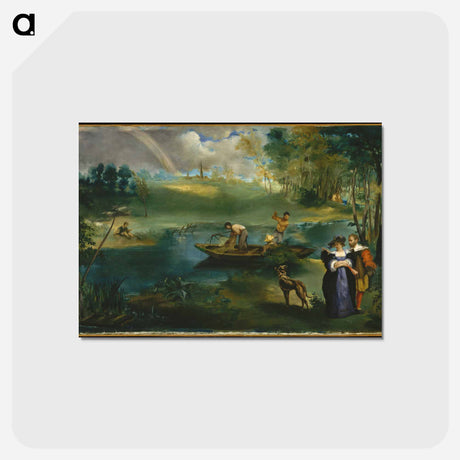 アートポストカード-Fishing - エドゥアール マネ Postcard.