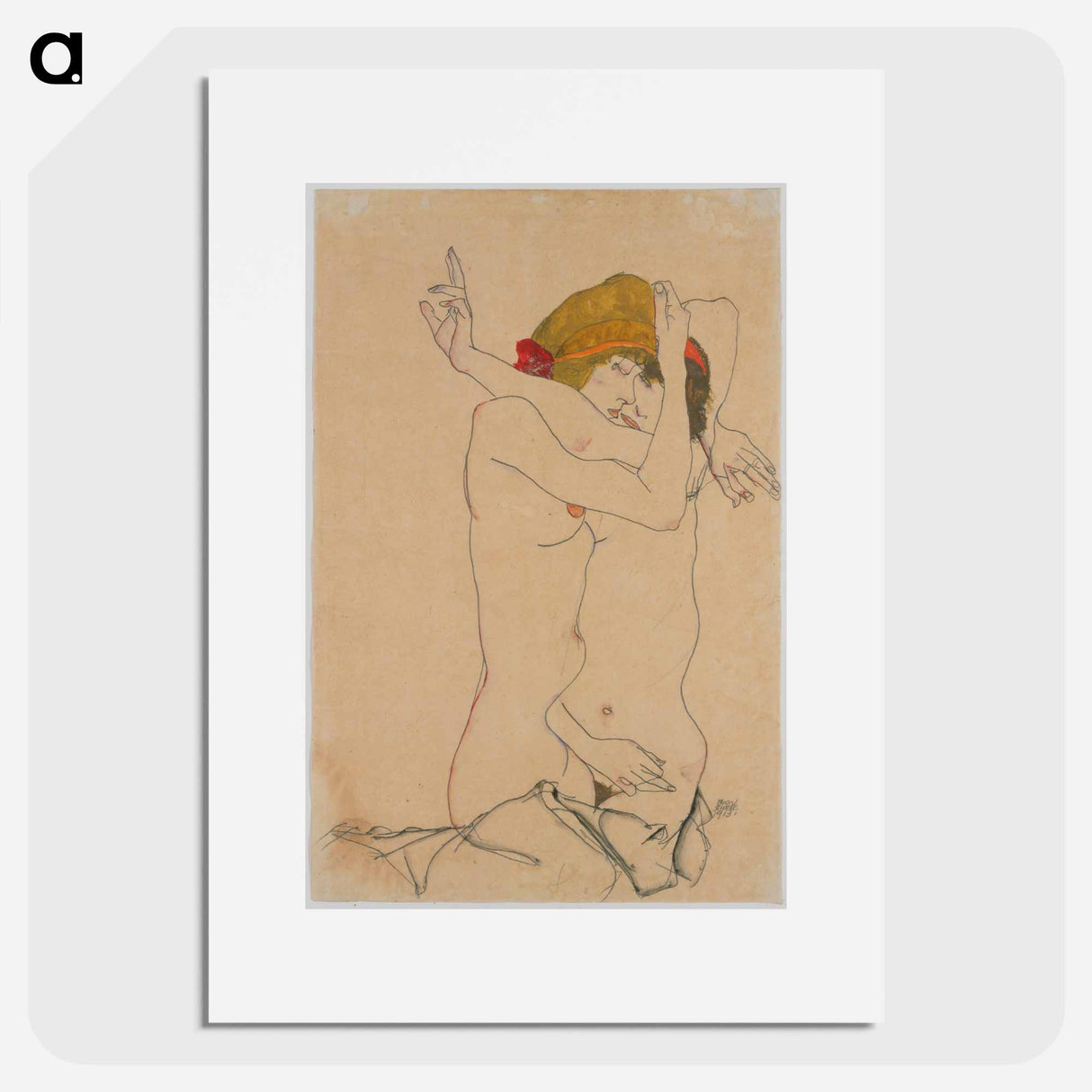 Original public domain image from The MET Museum - Egon Schiele Poster.