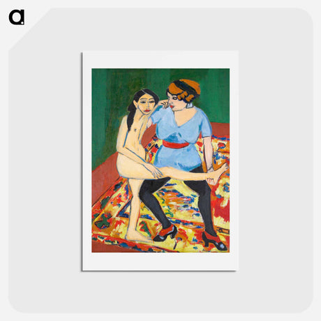 アートポストカード-Dance Training - エルンスト ルートヴィヒ キルヒナー Postcard.