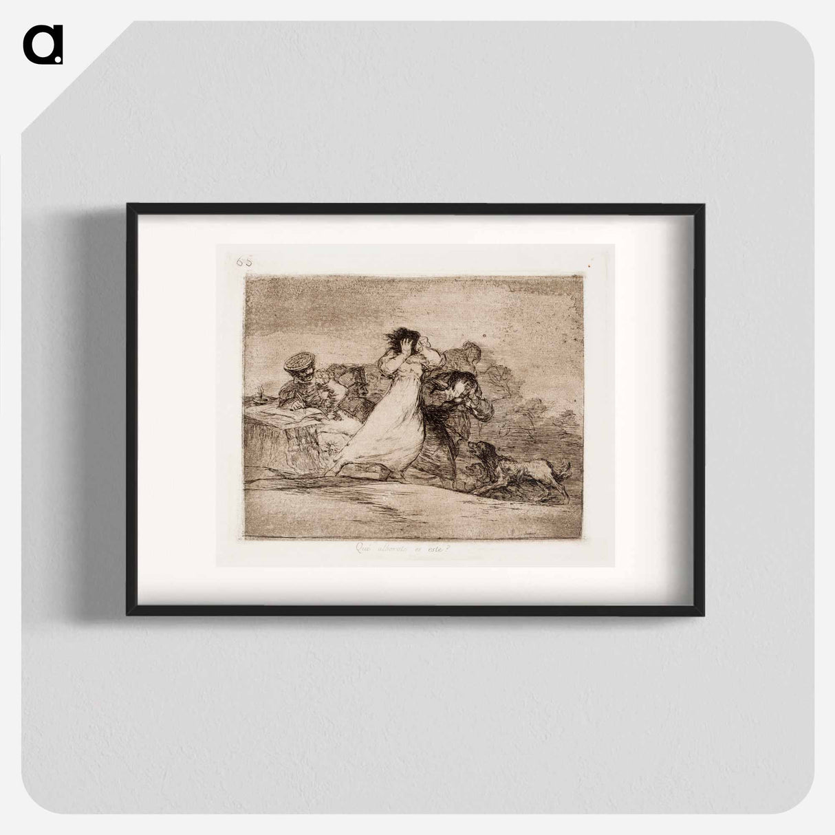 Do you see it on? (What is it that is?) - Francisco de Goya Poster.