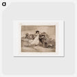 アートポストカード-Mitä meteliä tämä on? (qué alboroto es esté?) - フランシスコ デ ゴヤ Postcard.