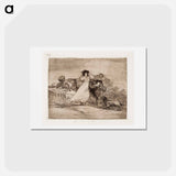 アートポストカード-Mitä meteliä tämä on? (qué alboroto es esté?) - フランシスコ デ ゴヤ Postcard.