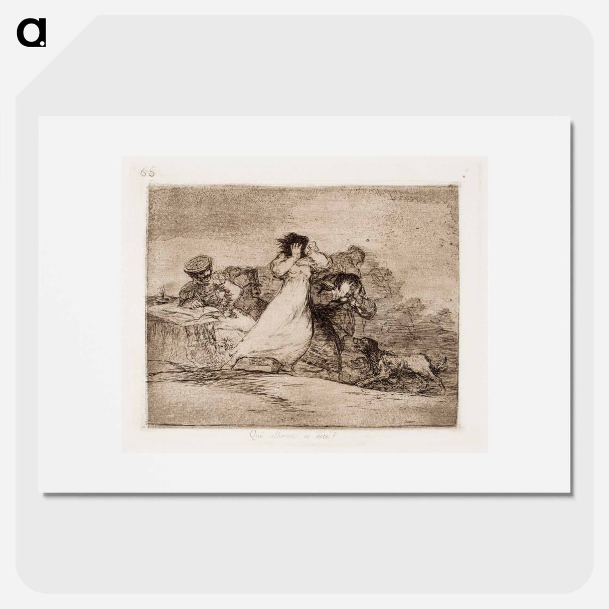 Do you see it on? (What is it that is?) - Francisco de Goya Poster.