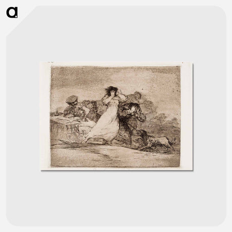 アートポストカード-Mitä meteliä tämä on? (qué alboroto es esté?) - フランシスコ デ ゴヤ Postcard.